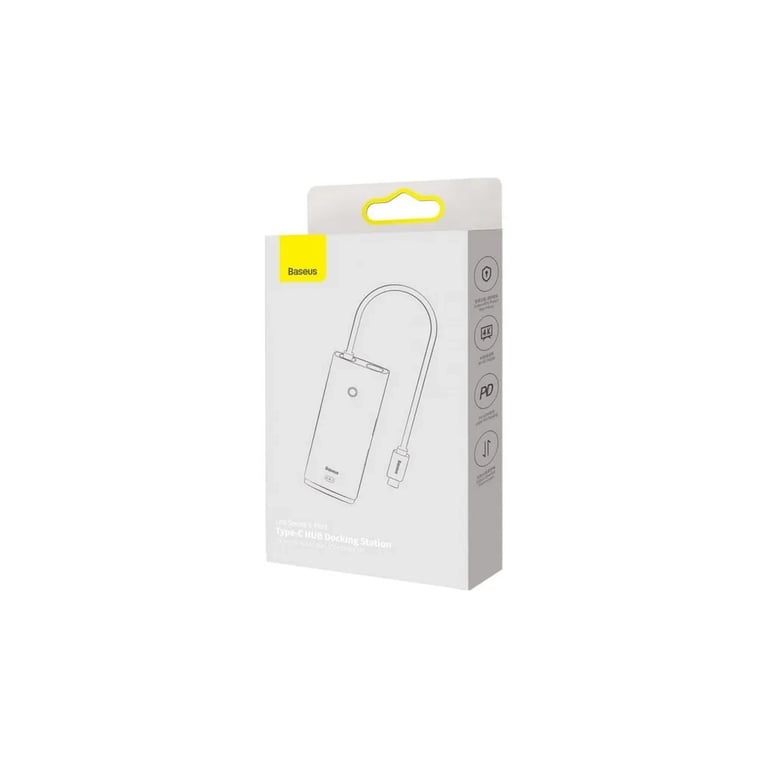 Концентратор Baseus USB-C 6-in-1 HDMI + 2xUSB 3.0 + PD + SD/TF black (WKQX050101) - фото 5