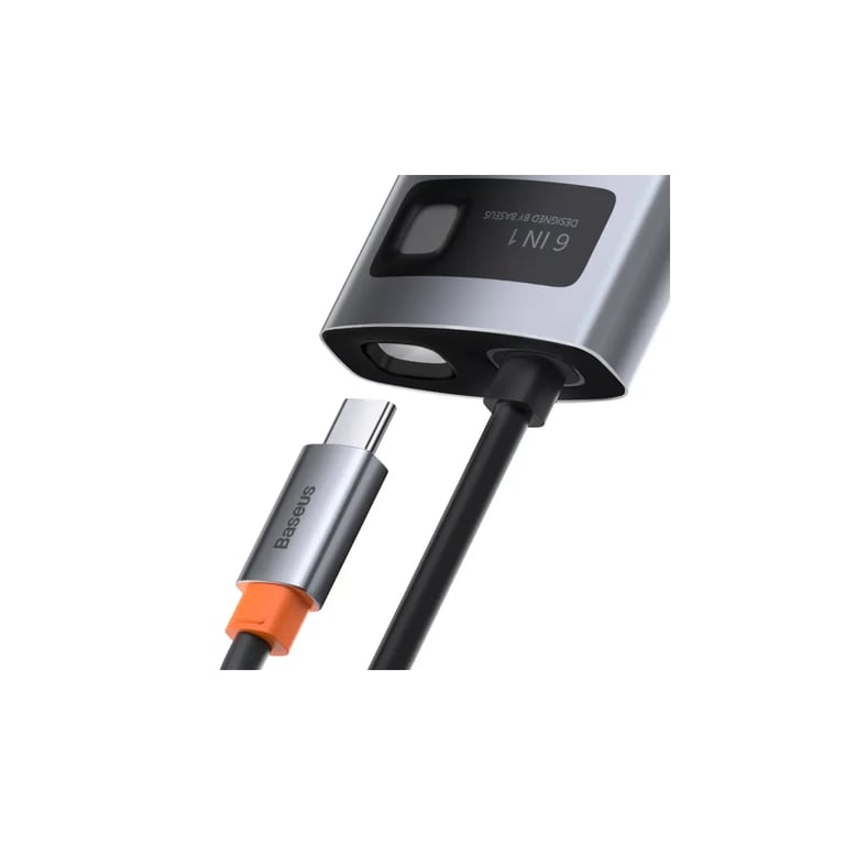Концентратор Baseus USB-C 6-in-1 (CAHUB-CW0G) - фото 6