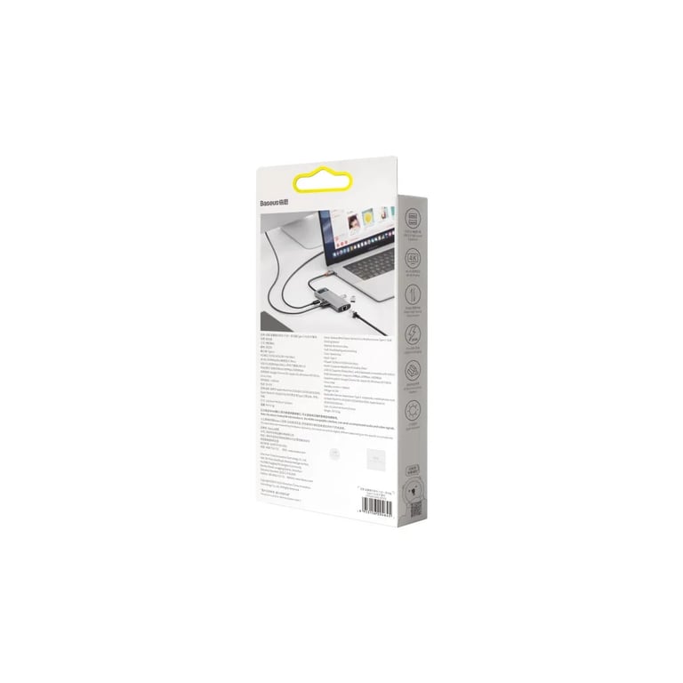 Концентратор Baseus USB-C 6-in-1 (CAHUB-CW0G) - фото 9