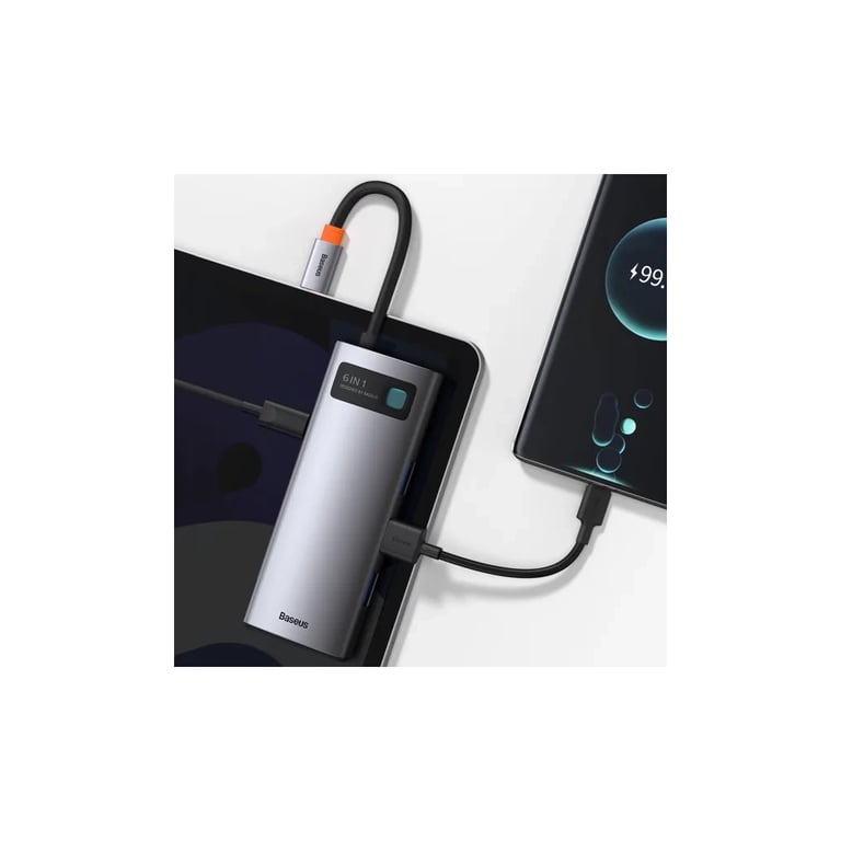 Концентратор Baseus USB-C 6-in-1 (CAHUB-CW0G) - фото 10