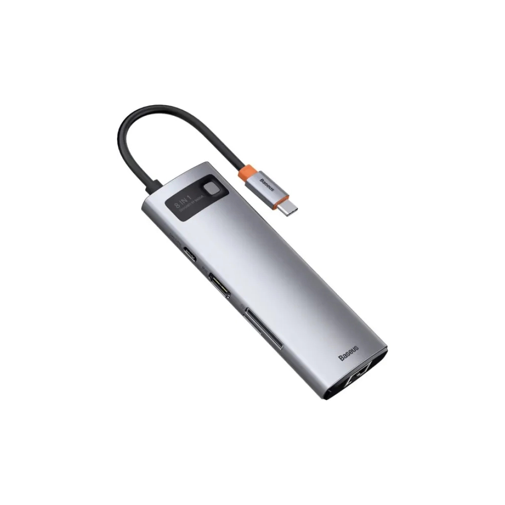 Концентратор Baseus USB-C 8-in-1 (CAHUB-CV0G) - фото 3 Концентратор Baseus USB-C 8-in-1 (CAHUB-CV0G) - фото 3