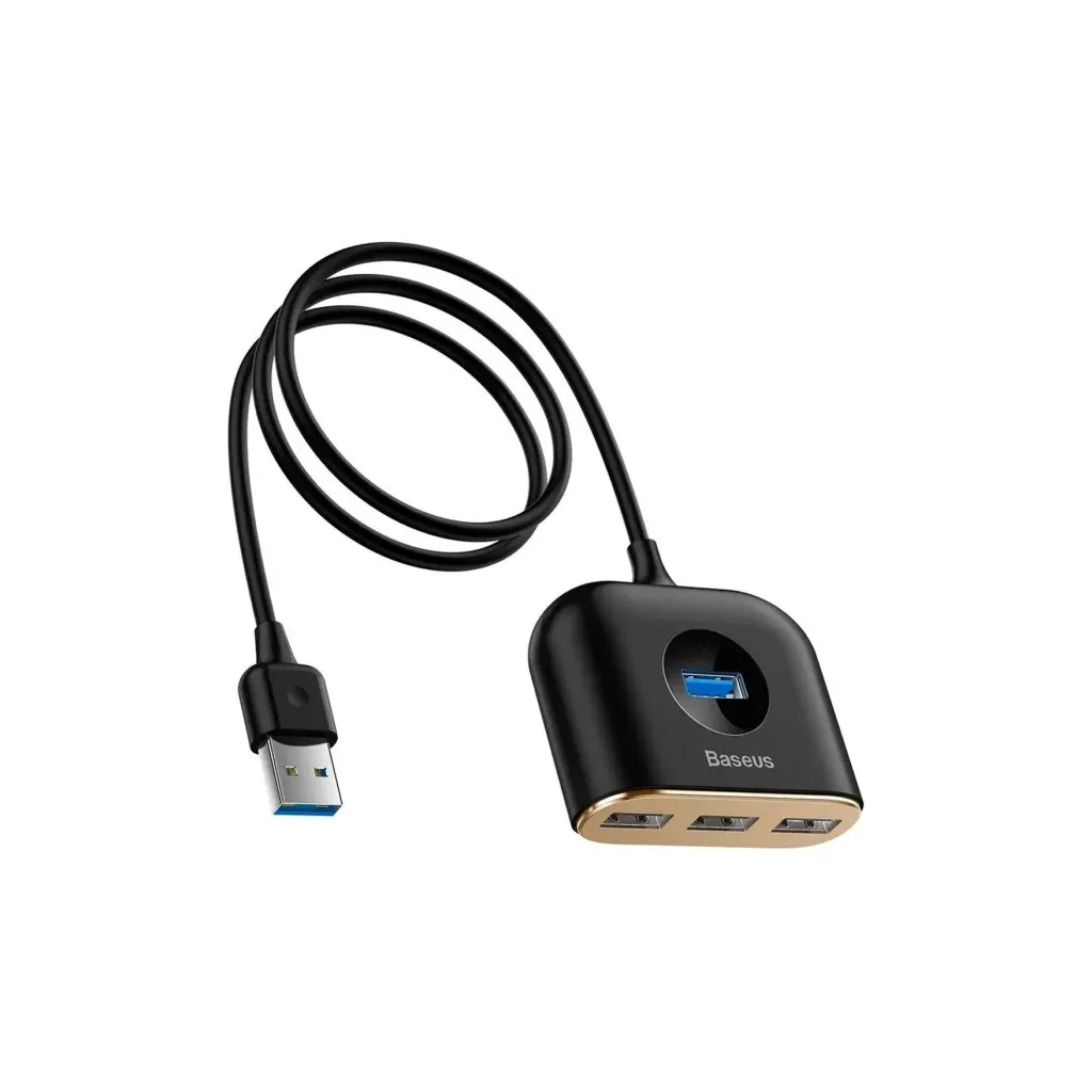 Концентратор Baseus USB 3.0 to 1xUSB 3.0 + 3xUSB 2.0 1.0m (CAHUB-AY01) Концентратор Baseus USB 3.0 to 1xUSB 3.0 + 3xUSB 2.0 1.0m (CAHUB-AY01)