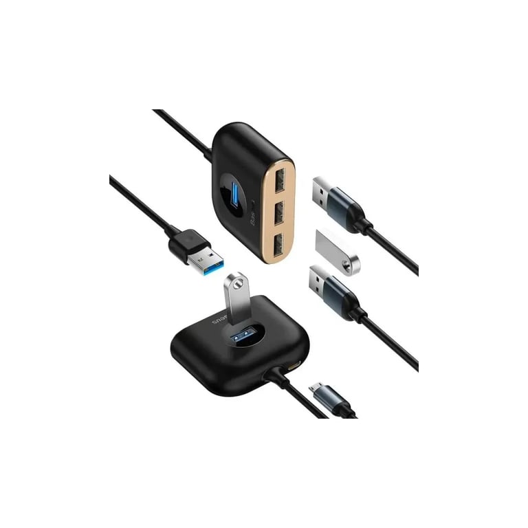 Концентратор Baseus USB 3.0 to 1xUSB 3.0 + 3xUSB 2.0 1.0m (CAHUB-AY01) - фото 4
