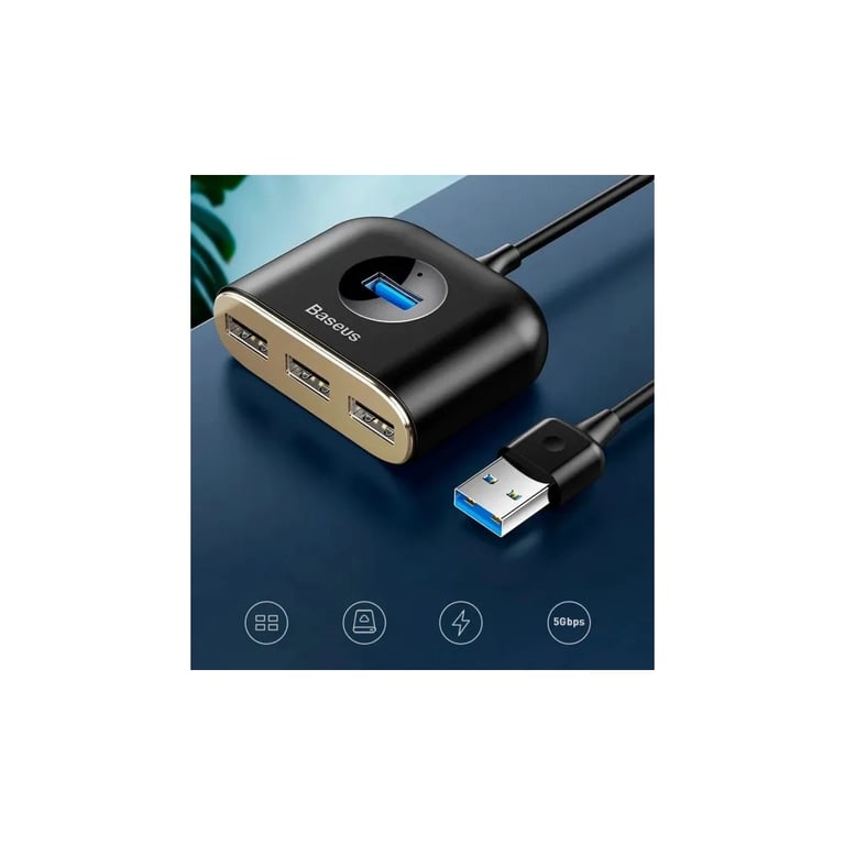 Концентратор Baseus USB 3.0 to 1xUSB 3.0 + 3xUSB 2.0 1.0m (CAHUB-AY01) - фото 6