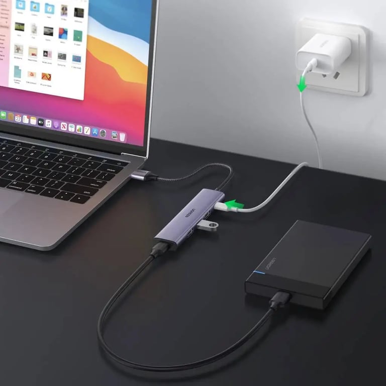 Концентратор Ugreen USB 3.0 to 4xUSB 3.0 CM473 (20805) - фото 4