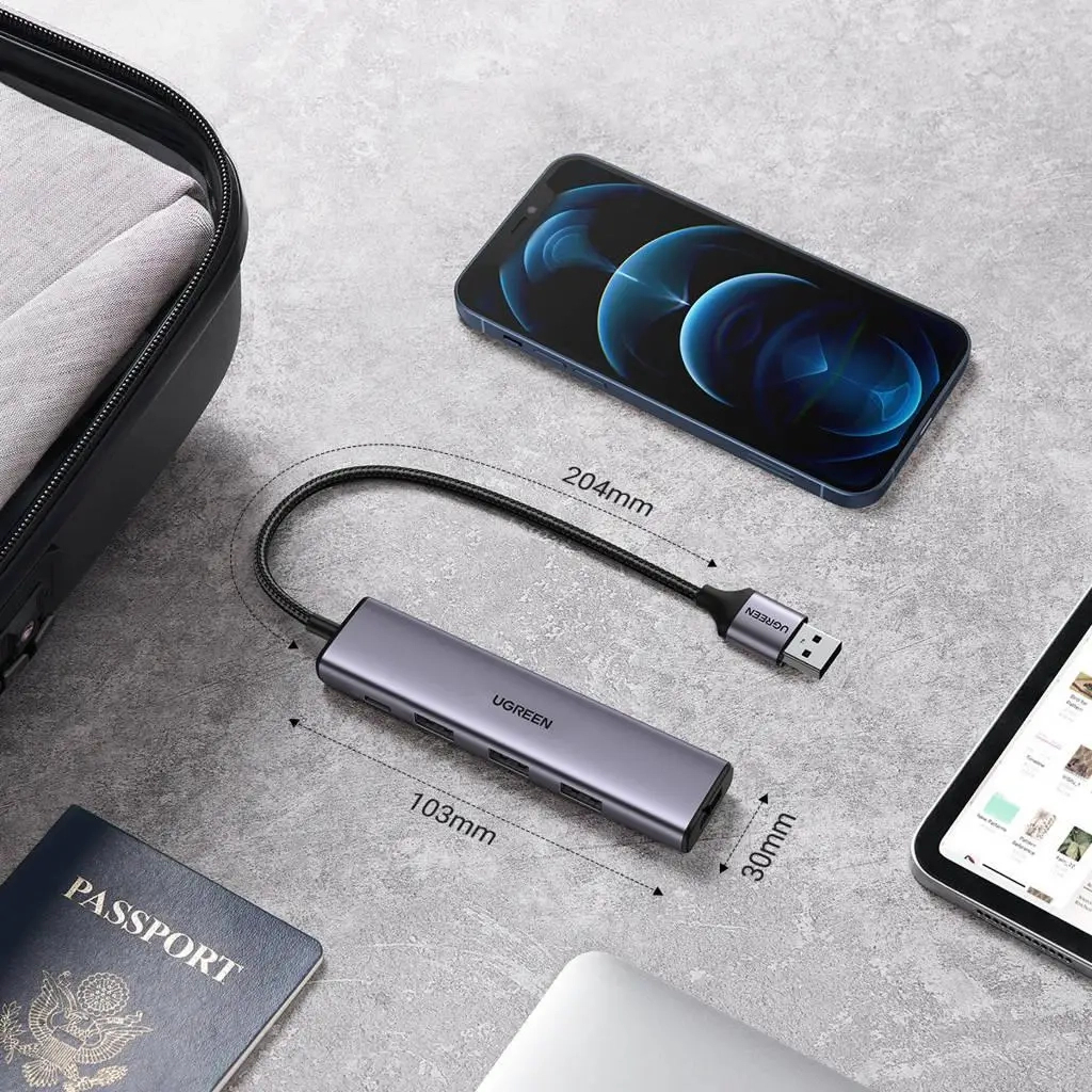 Концентратор Ugreen USB 3.0 to 4xUSB 3.0 CM473 (20805) - фото 5 Концентратор Ugreen USB 3.0 to 4xUSB 3.0 CM473 (20805) - фото 5