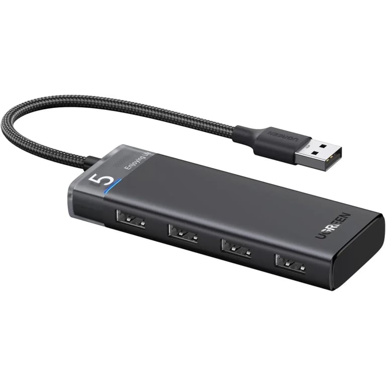 Концентратор Ugreen USB 3.0 to 4xUSB 3.2 Gen1 CM653 black (15548) - фото 1
