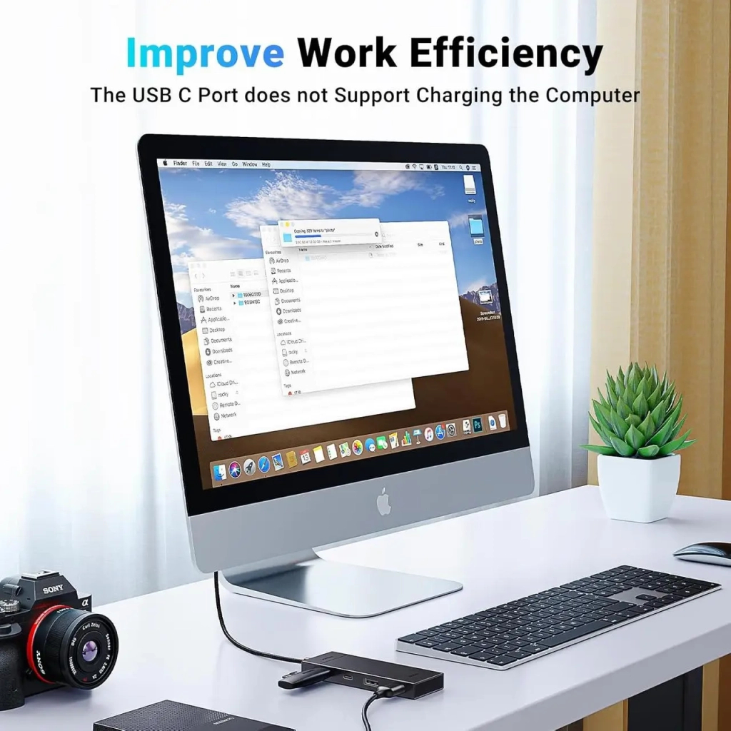 Концентратор Ugreen USB-C to 2xUSB 3.2 Gen2 + 2xUSB-C 3.2 Gen2 10Gbps CM806 black (35583) - фото 4 Концентратор Ugreen USB-C to 2xUSB 3.2 Gen2 + 2xUSB-C 3.2 Gen2 10Gbps CM806 black (35583) - фото 4