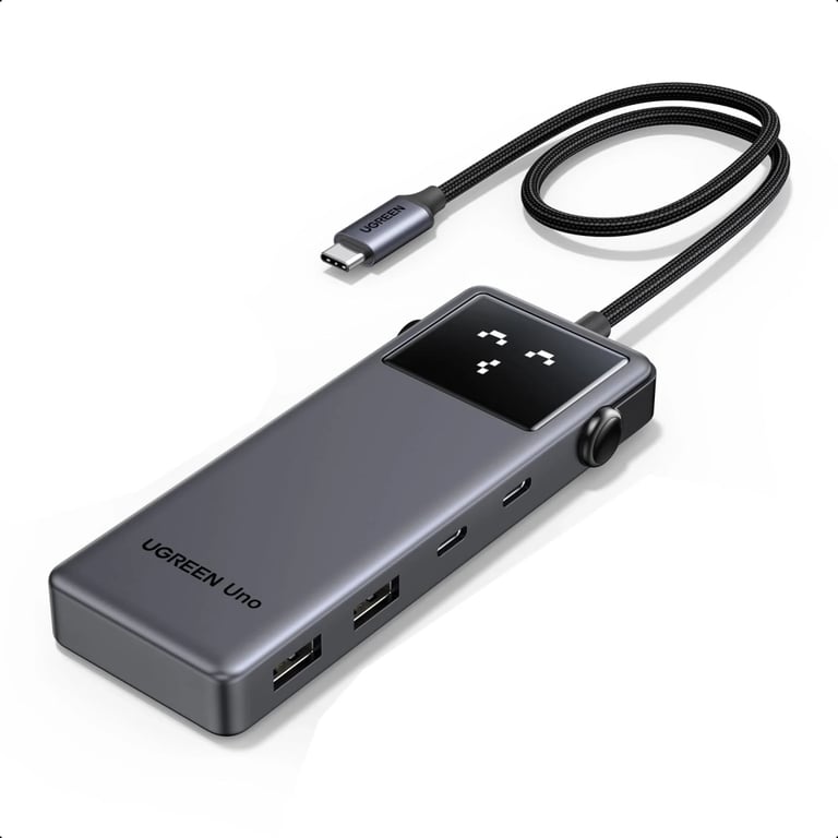 Концентратор Ugreen USB-C to HDMI + 2xUSB 3.2 + 2xUSB-C 3.2 + PD CM888 gray (35998) - фото 2