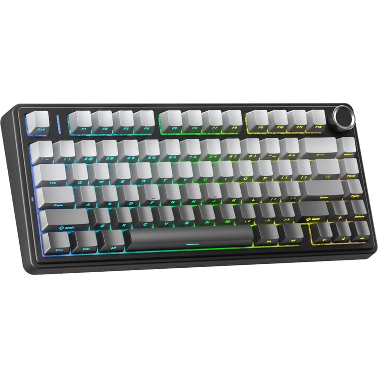 Клавіатура Aula F75 Gasket Reaper Switch Hot-Swap RGB Bluetooth/Wireless/USB UA Black/Grey (6948391209913) - фото 2