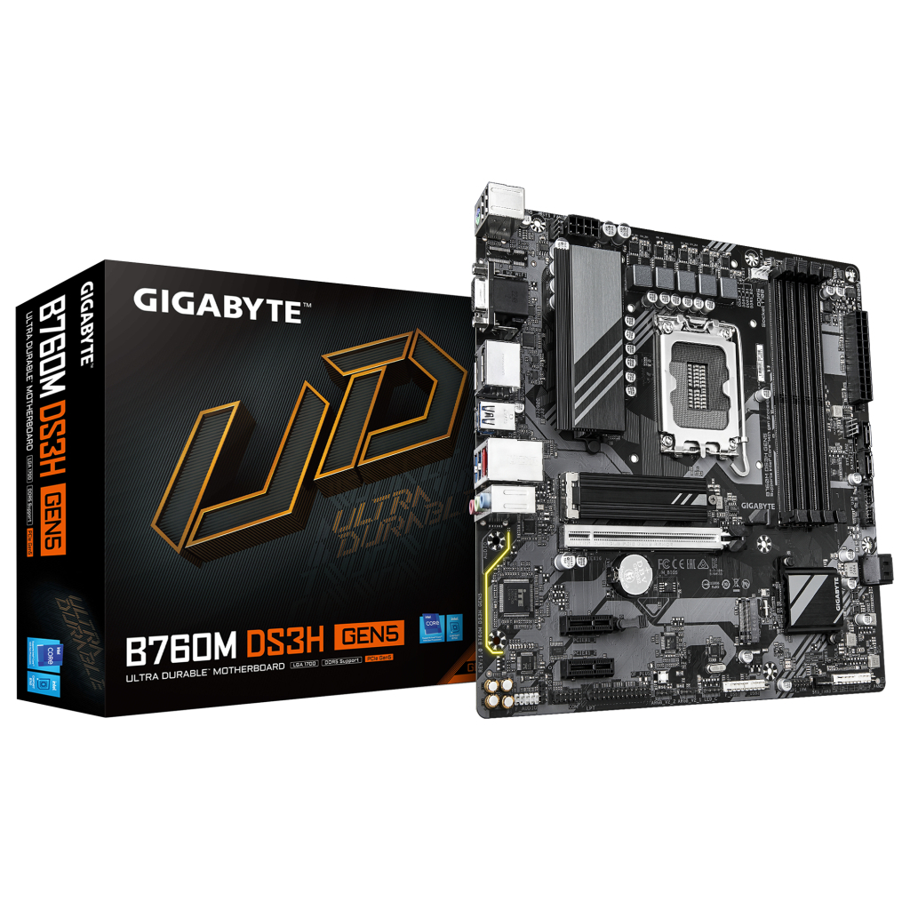Материнська плата GIGABYTE B760M DS3H GEN5 - фото 4 Материнська плата GIGABYTE B760M DS3H GEN5 - фото 4