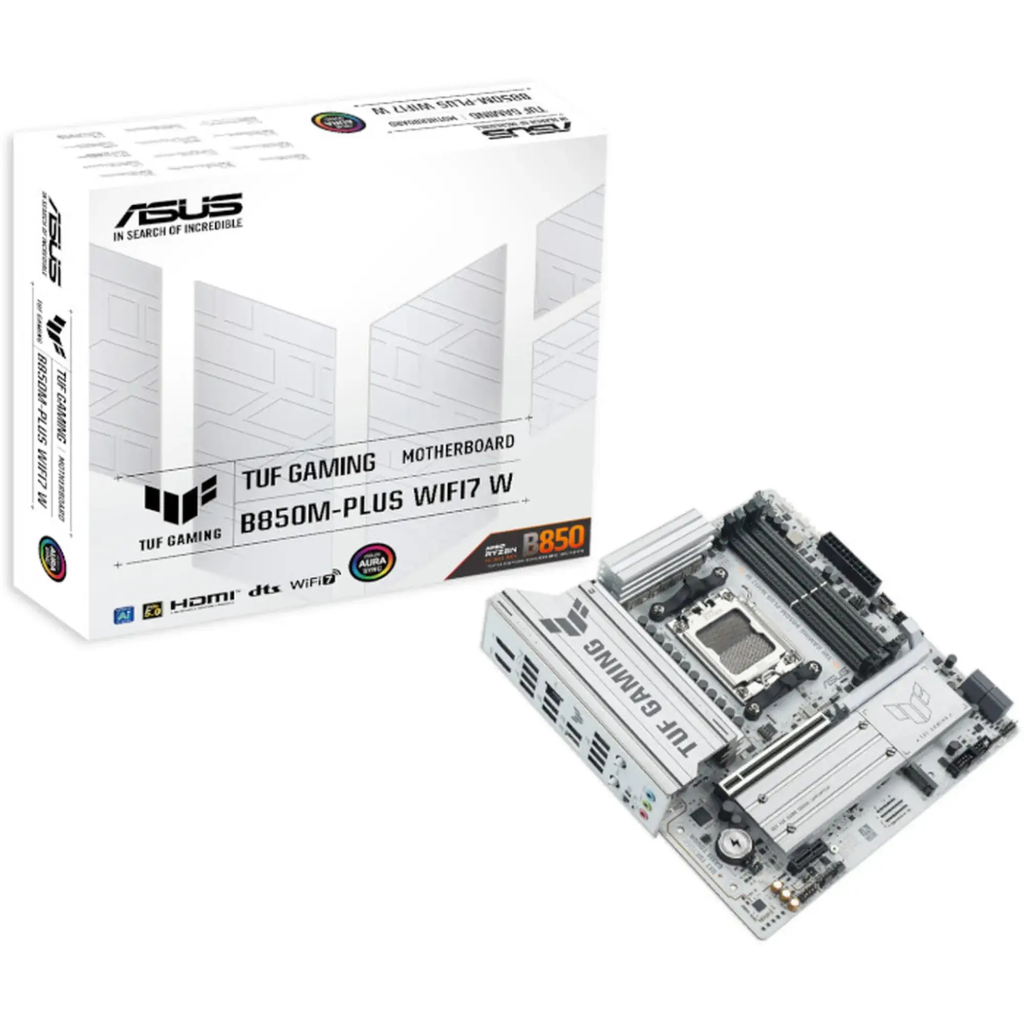 Материнська плата ASUS TUF GAMING B850M-PLUS WIFI7 W - фото 8 Материнська плата ASUS TUF GAMING B850M-PLUS WIFI7 W - фото 8