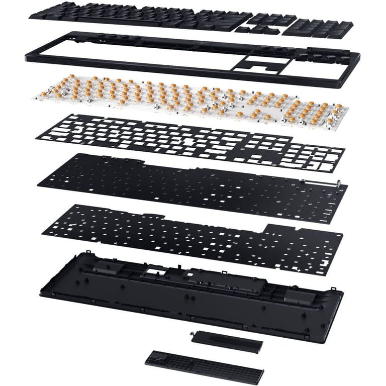 Клавіатура Razer BlackWidow V4 Low-Profile Wireless/Bluetooth/USB Orange switch UA Black (RZ03-05270800-R3M1) - фото 8