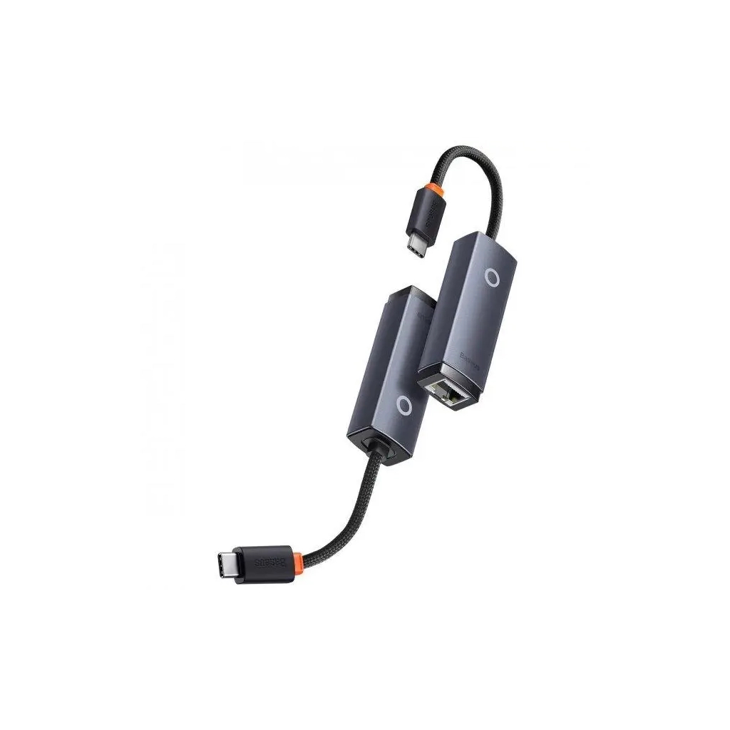 Адаптер USB-C to RJ45 Ethernet 1000Mbps Lite Series Baseus (WKQX000313) - фото 2 Адаптер USB-C to RJ45 Ethernet 1000Mbps Lite Series Baseus (WKQX000313) - фото 2