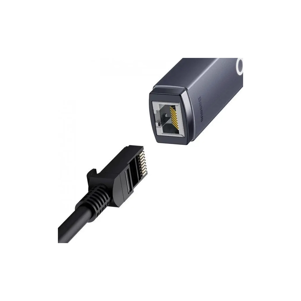 Адаптер USB-C to RJ45 Ethernet 1000Mbps Lite Series Baseus (WKQX000313) - фото 3 Адаптер USB-C to RJ45 Ethernet 1000Mbps Lite Series Baseus (WKQX000313) - фото 3