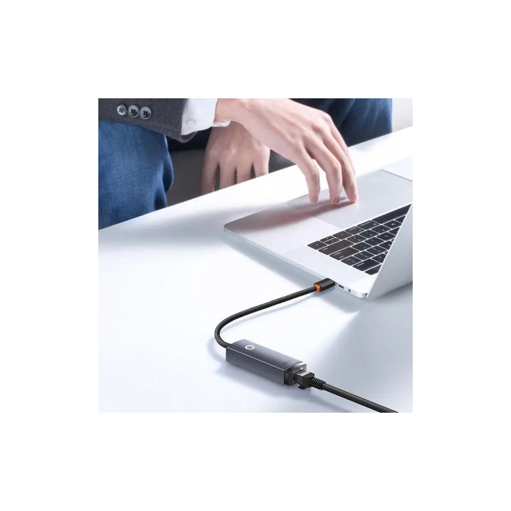 Адаптер USB-C to RJ45 Ethernet 1000Mbps Lite Series Baseus (WKQX000313) - фото 7 Адаптер USB-C to RJ45 Ethernet 1000Mbps Lite Series Baseus (WKQX000313) - фото 7