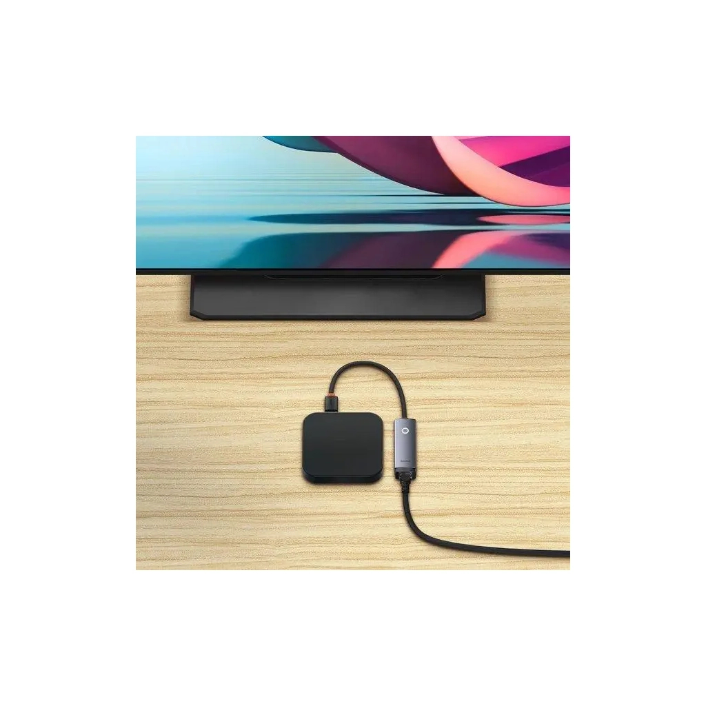 Адаптер USB-C to RJ45 Ethernet 1000Mbps Lite Series Baseus (WKQX000313) - фото 8 Адаптер USB-C to RJ45 Ethernet 1000Mbps Lite Series Baseus (WKQX000313) - фото 8