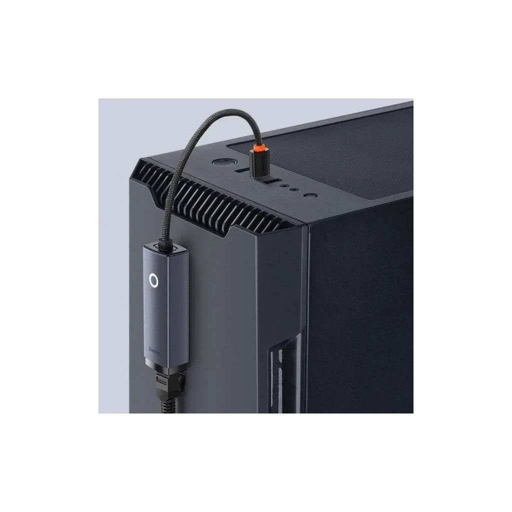 Адаптер USB-C to RJ45 Ethernet 1000Mbps Lite Series Baseus (WKQX000313) - фото 9 Адаптер USB-C to RJ45 Ethernet 1000Mbps Lite Series Baseus (WKQX000313) - фото 9