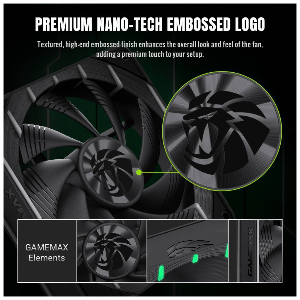 Кулер до корпусу Gamemax Tornado T12 ARGB - фото 9 Кулер до корпусу Gamemax Tornado T12 ARGB - фото 9