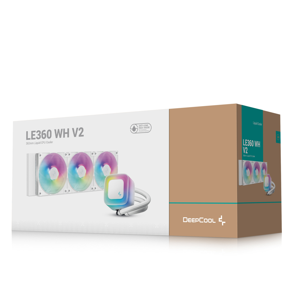 Система рідинного охолодження Deepcool LE360 WH V2 (R-LE360-WHAMMN-G-2) - фото 6 Система рідинного охолодження Deepcool LE360 WH V2 (R-LE360-WHAMMN-G-2) - фото 6
