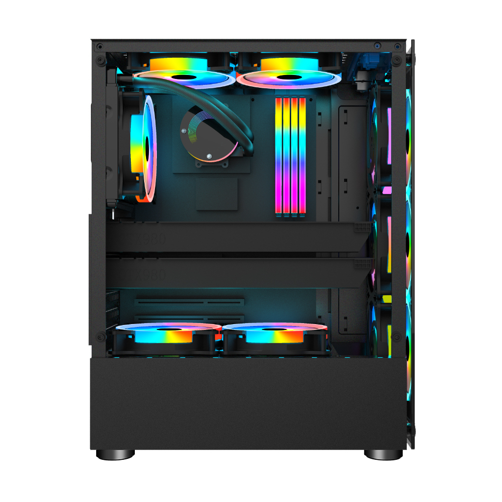 Корпус для ПК 1stPlayer V2-A-BK-4F1 - фото 3 Корпус для ПК 1stPlayer V2-A-BK-4F1 - фото 3