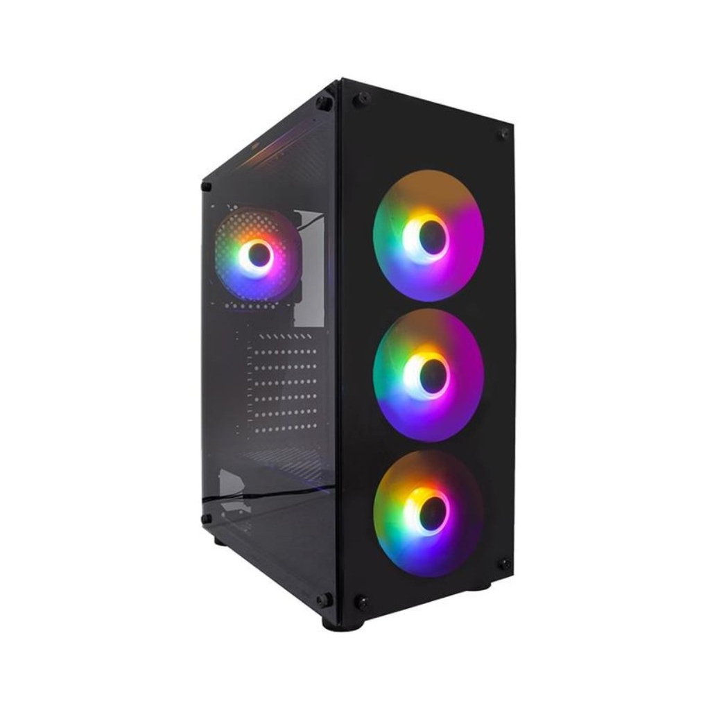 Корпус для ПК 1stPlayer V3-B-BK-4F1 Корпус для ПК 1stPlayer V3-B-BK-4F1