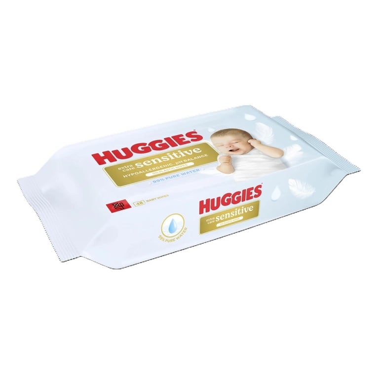 Дитячі вологі серветки Huggies Pure ExSens 48х8 (5029053585543) - фото 2