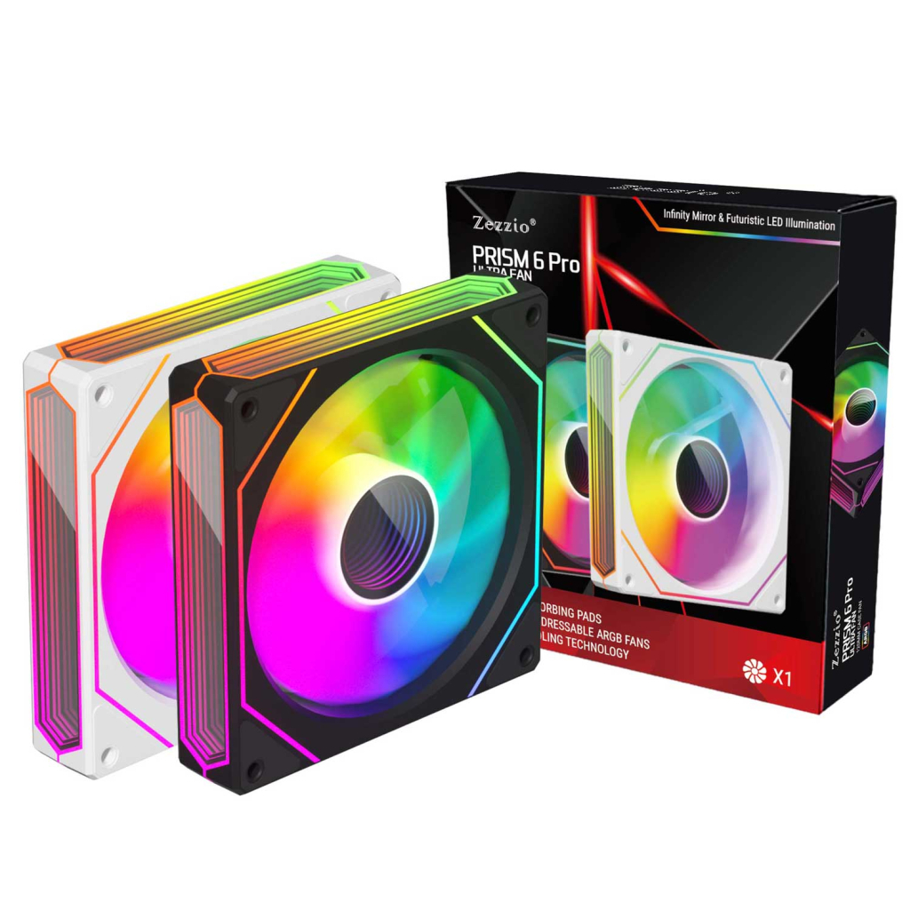 Кулер до корпусу Zezzio PRISM 6 Pro ARGB Black Reverse - фото 6 Кулер до корпусу Zezzio PRISM 6 Pro ARGB Black Reverse - фото 6