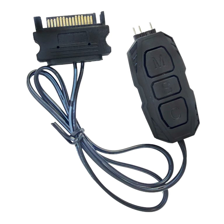 Модуль управління підсвічуванням Zezzio Контролер керування Zezzio ARGB 3-Pin 5V/SATA (Zezzio ARGB controller Sata) (Zezzio ARGB 3-Pin 5V/SATA) - фото 1