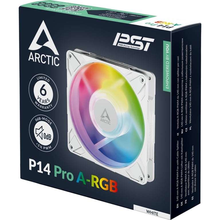Кулер до корпусу Arctic P14 Pro A-RGB White (ACFAN00318A) - фото 8
