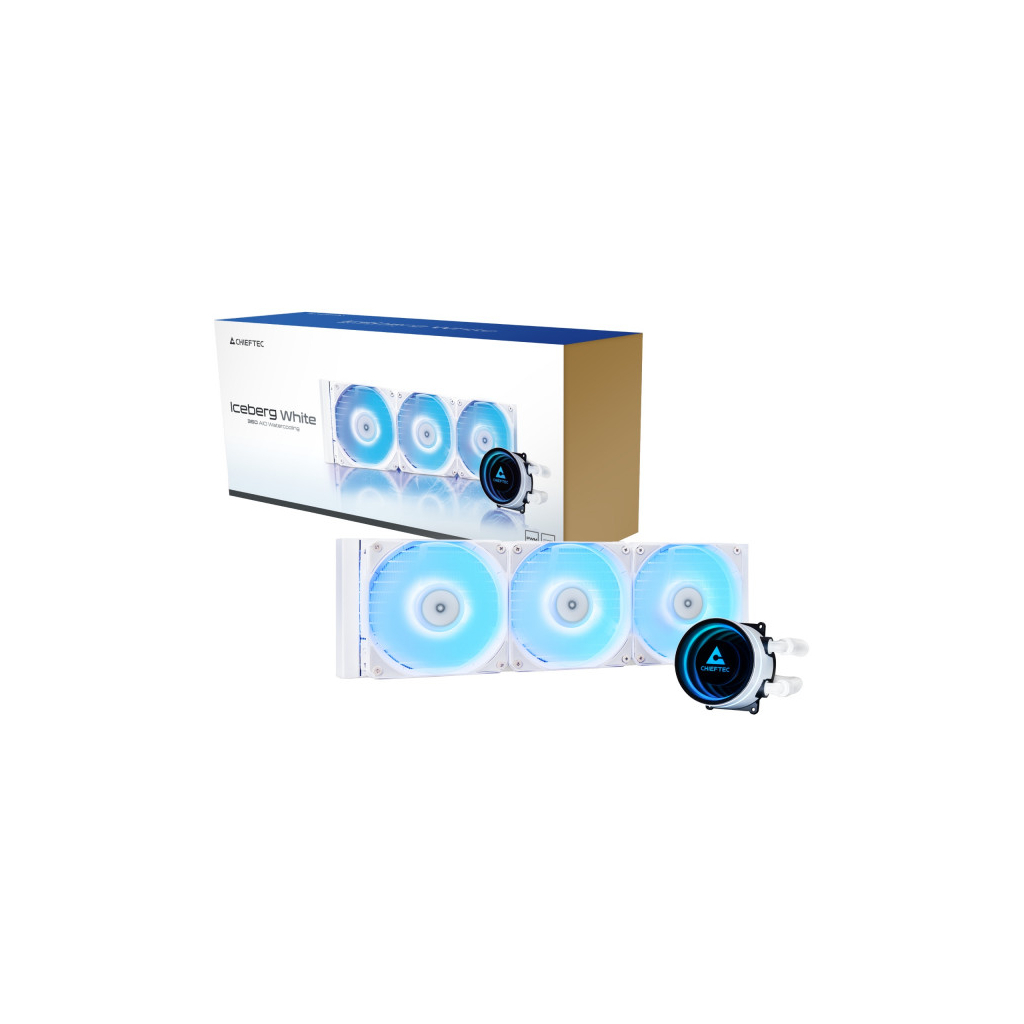 Система рідинного охолодження Chieftec Iceberg 360 ARGB WHITE (CLC-360-RGB-W) - фото 3 Система рідинного охолодження Chieftec Iceberg 360 ARGB WHITE (CLC-360-RGB-W) - фото 3
