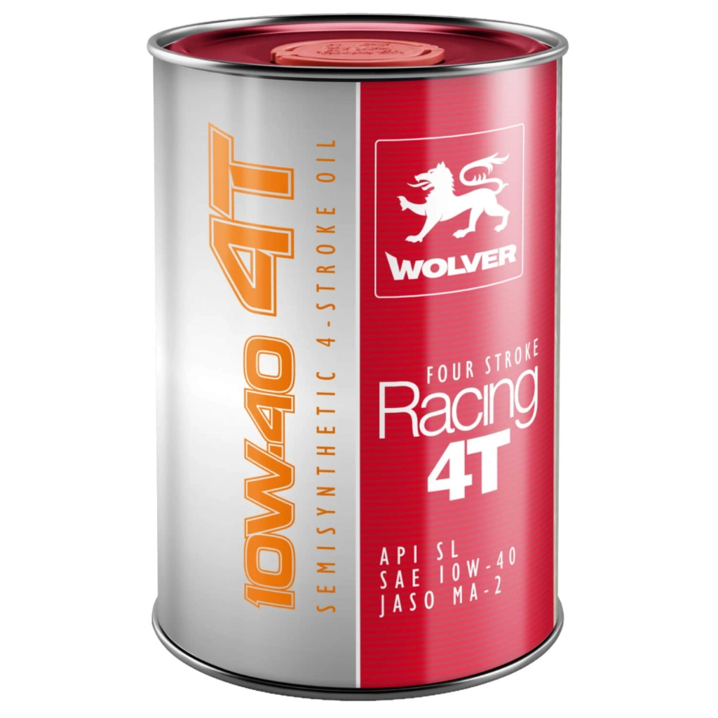 Моторна олива Wolver FOUR STROKE RAСING 4T 10W-40 1л (4260360940422) - фото 1