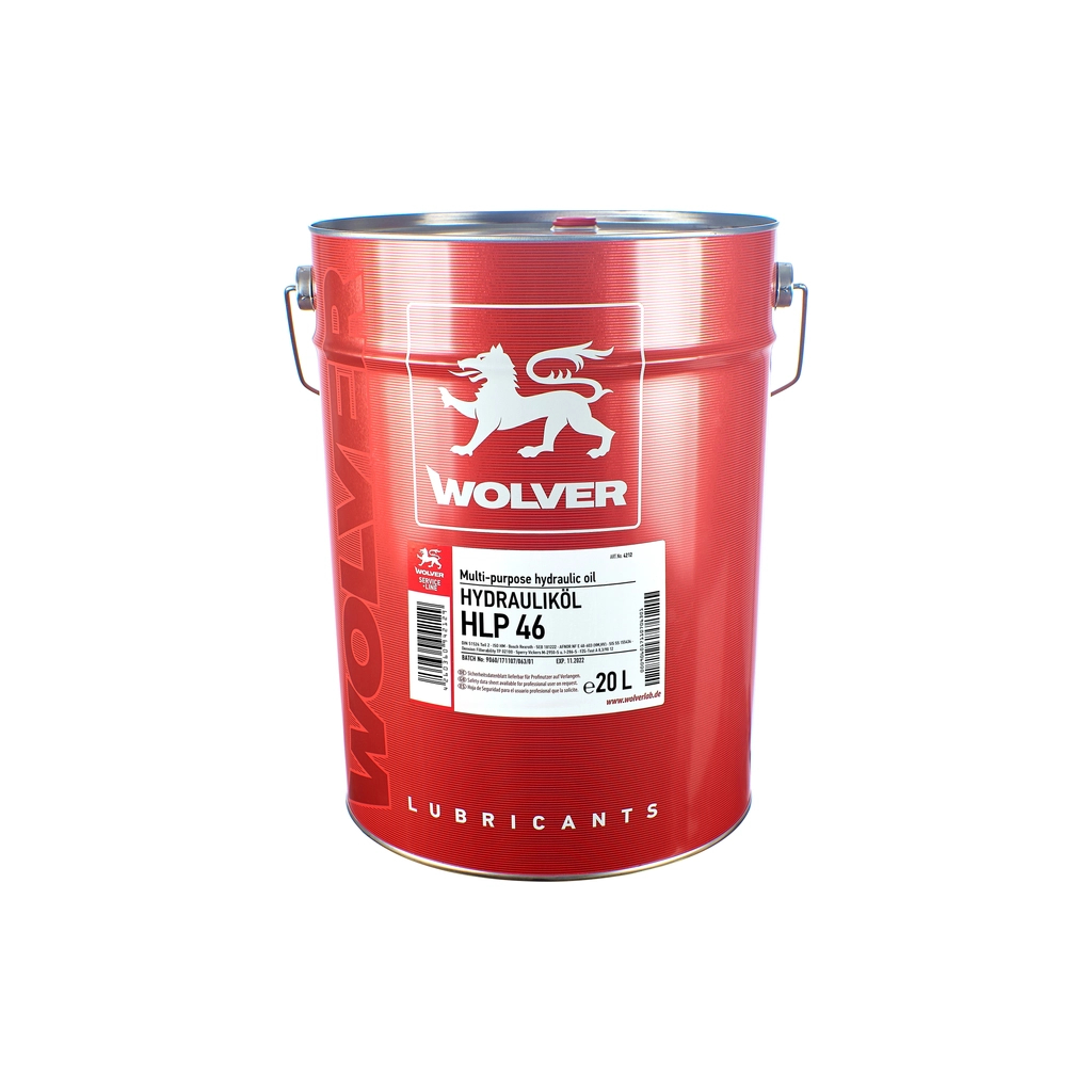 Гідравлічна олива Wolver HLP 46 20л (4260360942129) - фото 1