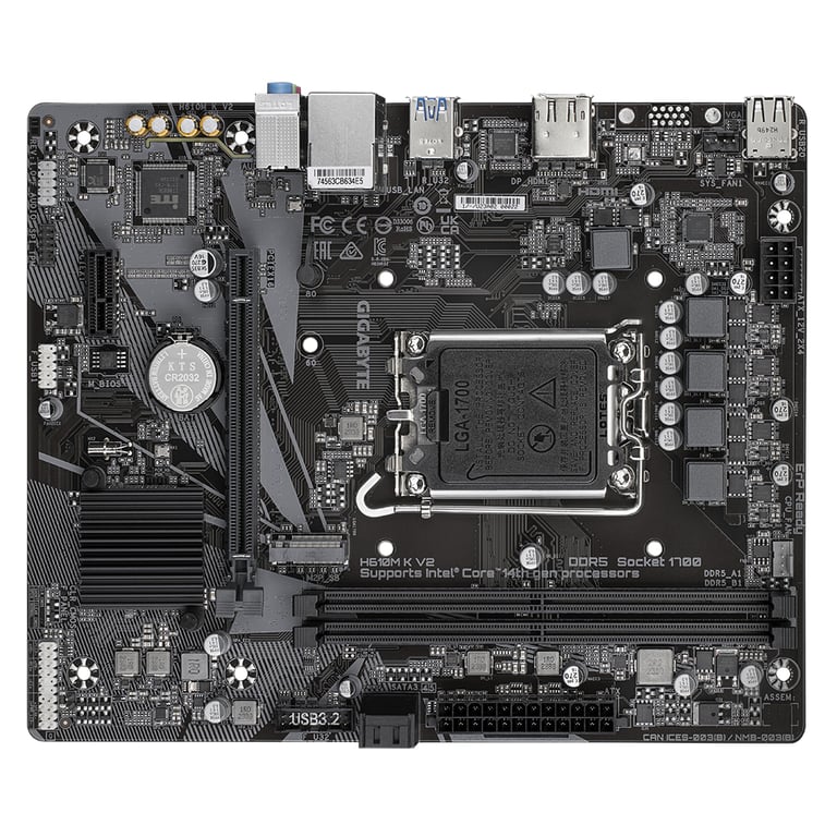 Материнська плата GIGABYTE H610M K V2 - фото 4