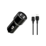 Зарядний пристрій XO 1xUSB + cable USB to Micro 5P TZ09 black (6920680873487) - фото 1