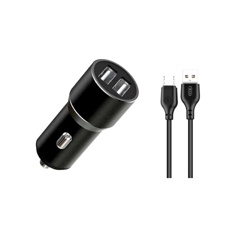 Зарядний пристрій XO 1xUSB + cable USB to Micro 5P TZ09 black (6920680873487) - фото 1