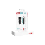 Зарядний пристрій XO 1xUSB + cable USB to USB-C TZ09 black (6920680873500) - фото 2