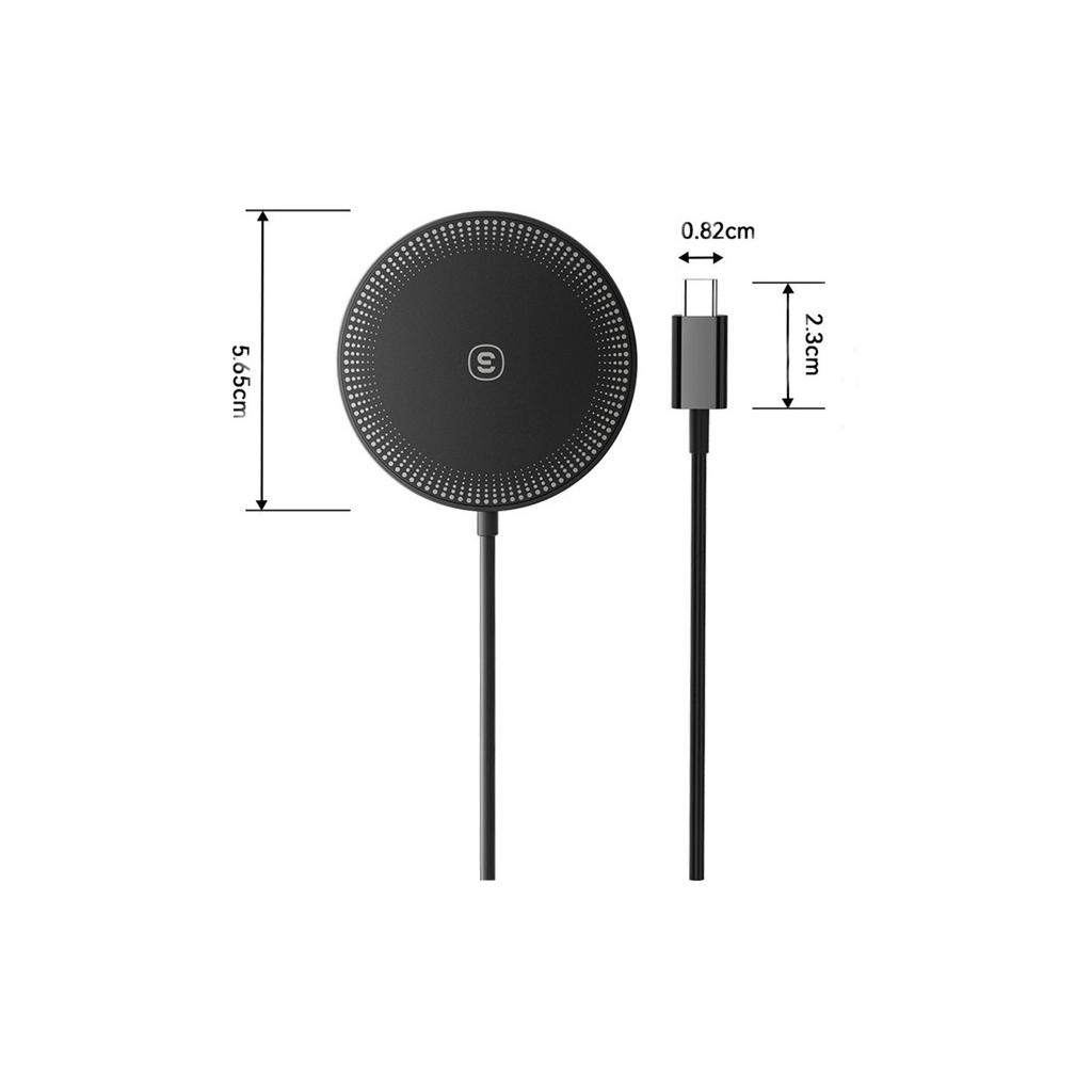Зарядний пристрій Essager 2-in-1 wireless charger 15W black (EWXCX-CF01-Z) - фото 4 Зарядний пристрій Essager 2-in-1 wireless charger 15W black (EWXCX-CF01-Z) - фото 4