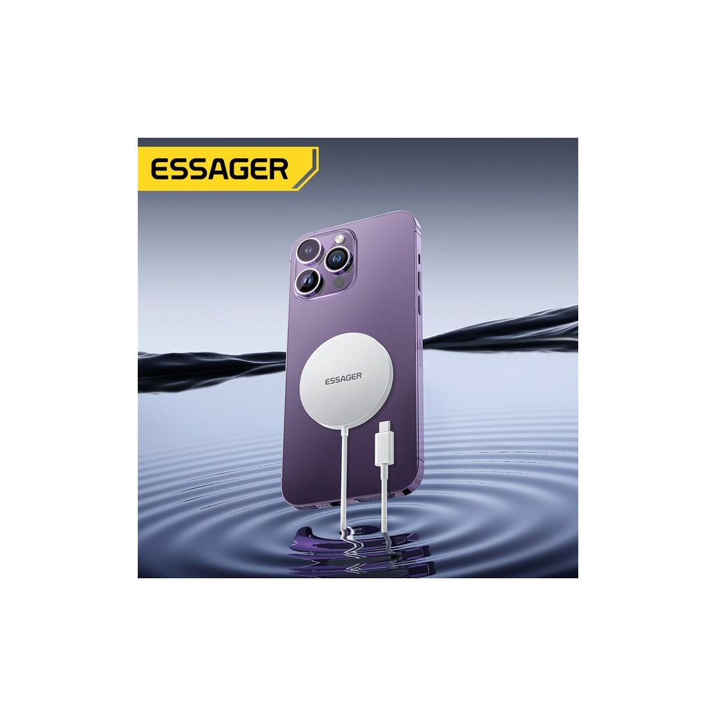 Зарядний пристрій Essager 2-in-1 wireless charger 15W white (EWXCX-CF02-Z) - фото 3 Зарядний пристрій Essager 2-in-1 wireless charger 15W white (EWXCX-CF02-Z) - фото 3