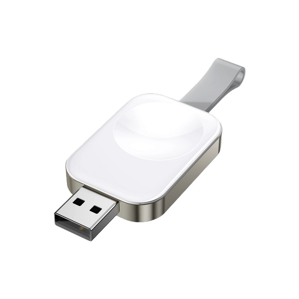 Зарядний пристрій Essager Wireless charger for smart watch USB white (EWXA-YB02-Z) - фото 1
