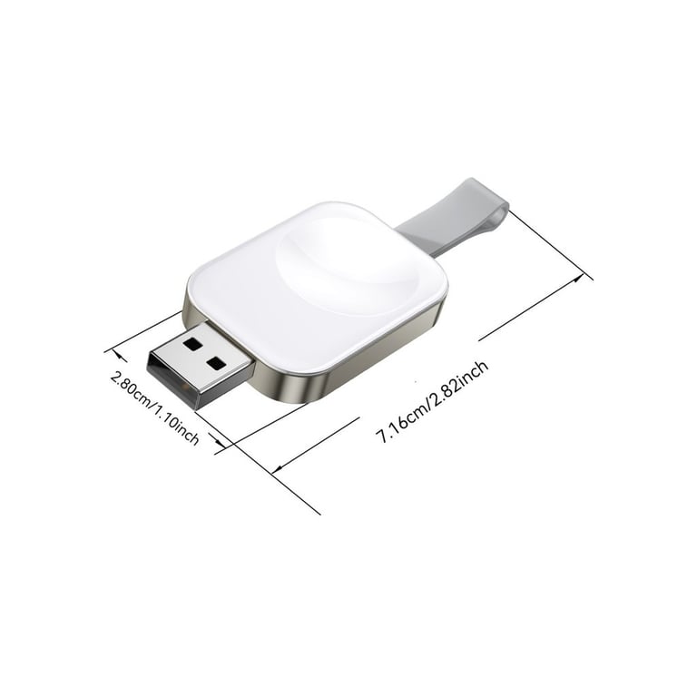 Зарядний пристрій Essager Wireless charger for smart watch USB white (EWXA-YB02-Z) - фото 2