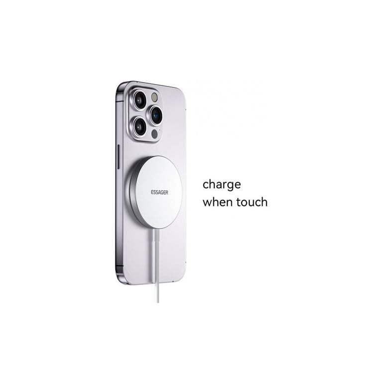 Зарядний пристрій Essager 2-in-1 wireless charger 15W magnetic for phone and earphones (EWXCX-YT02-Z) - фото 3