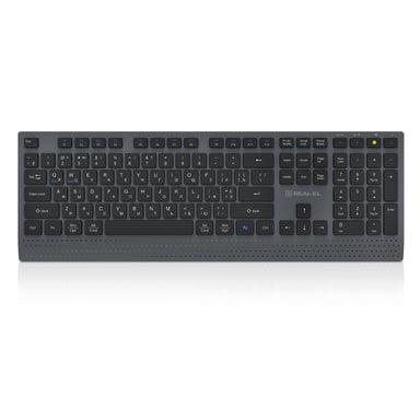 Клавіатура REAL-EL RK-715W Wireless/Bluetooth Black/Gray (EL123100051)