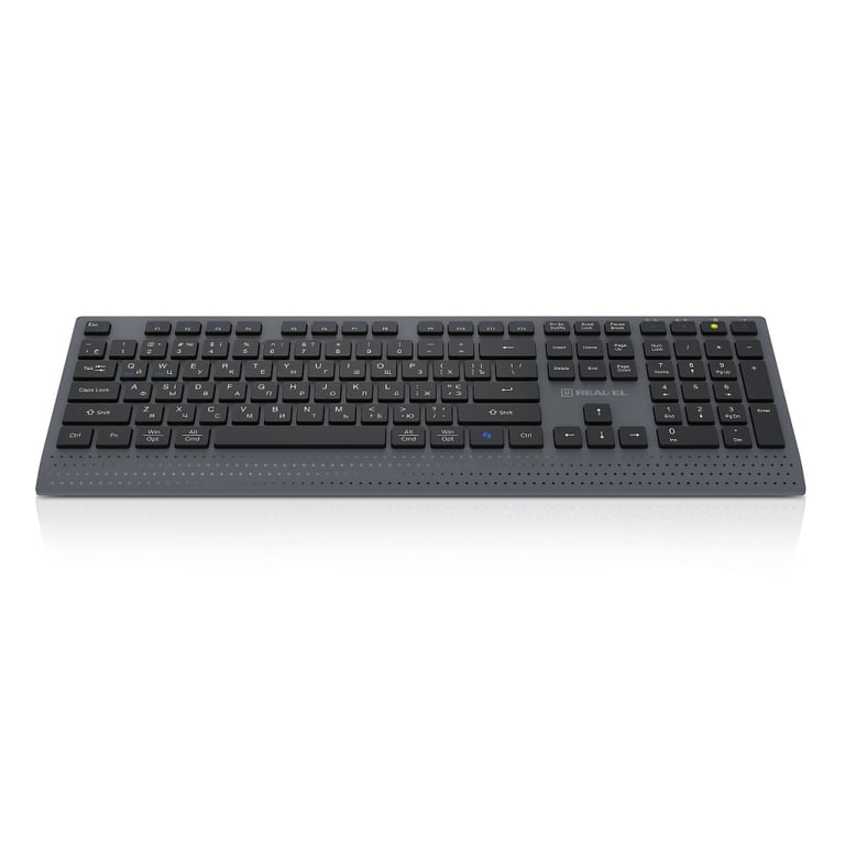 Клавіатура REAL-EL RK-715W Wireless/Bluetooth Black/Gray (EL123100051) - фото 2