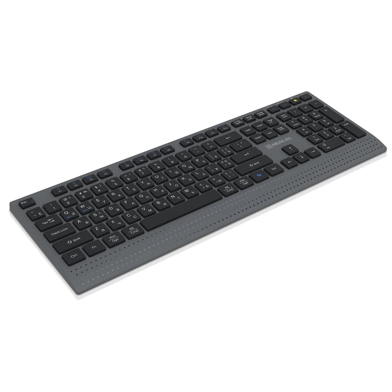 Клавіатура REAL-EL RK-715W Wireless/Bluetooth Black/Gray (EL123100051) - фото 5