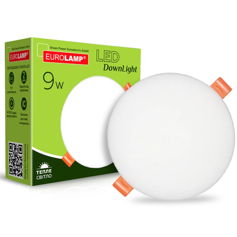 Світильник Eurolamp LED Downlight 9W 855lm 3000K (LED-DLR-9/3(Е)) - фото 2