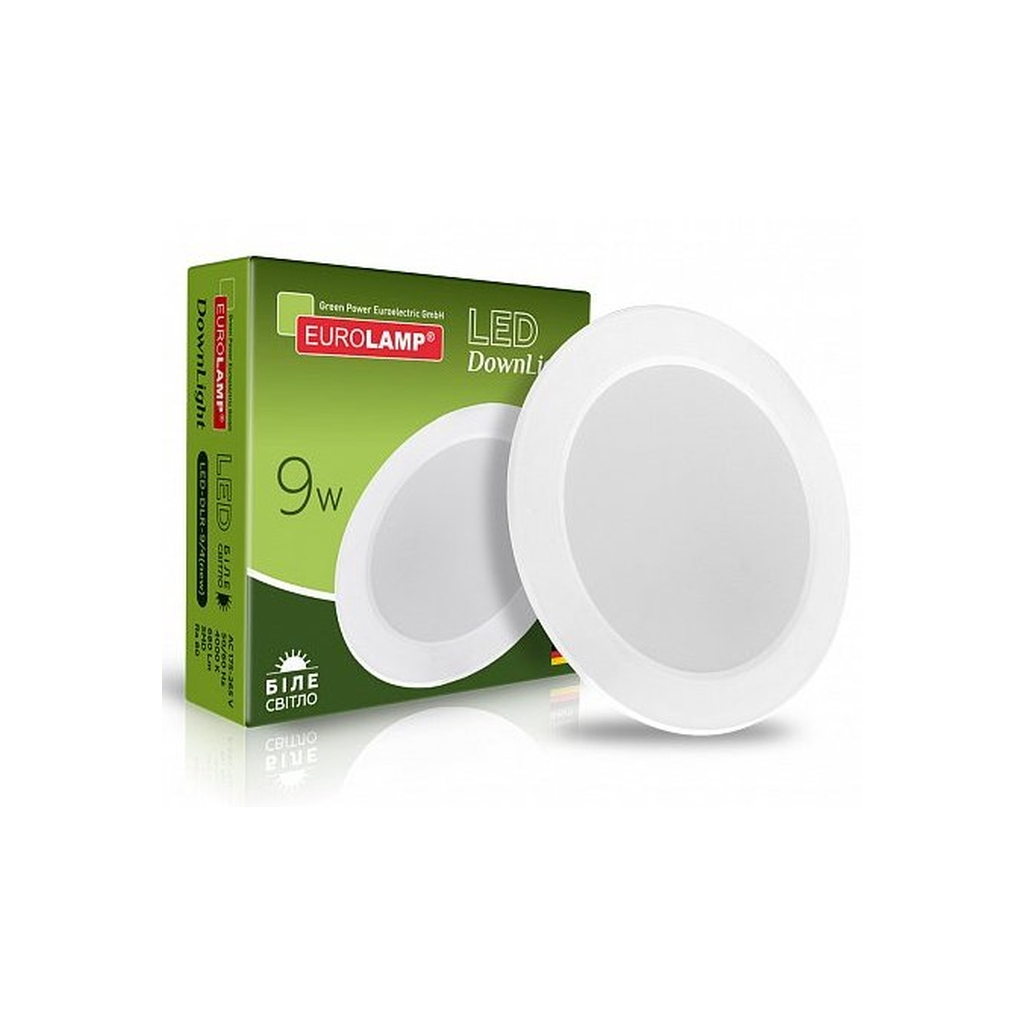 Світильник Eurolamp LED Downlight NEW 9W 680Lm 4000K (LED-DLR-9/4(new)) - фото 1 Світильник Eurolamp LED Downlight NEW 9W 680Lm 4000K (LED-DLR-9/4(new)) - фото 1