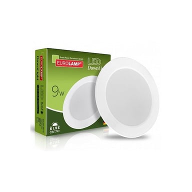 Світильник Eurolamp LED Downlight NEW 9W 680Lm 4000K (LED-DLR-9/4(new)) - фото 1