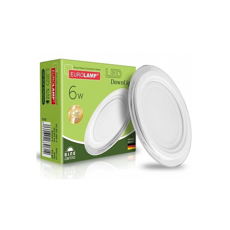 Світильник Eurolamp LED Glass Downlight 6W 500Lm 4000K (LED-DLR-6/4(glass)) - фото 2