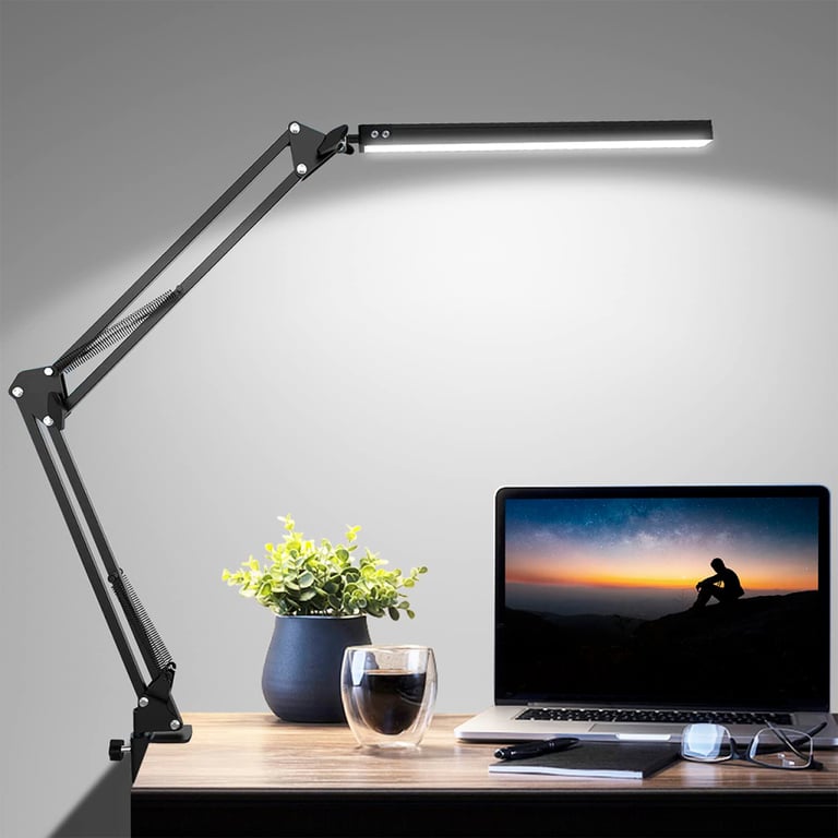 Настільна лампа Eurolamp LED 10W 400Lm 2800-6500K (black) на струбцине (LED-TLS-10W(black)) - фото 4